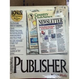 Compu Works Publisher Microsoft Windows Compatible Desktop Publishing Sealed